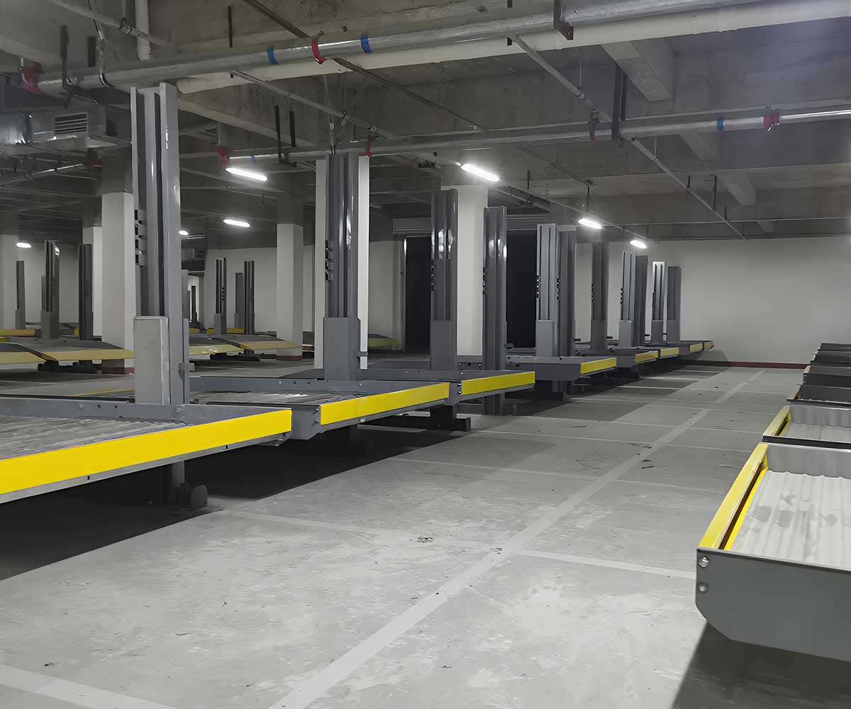 青羊四柱機械式停車設備的工作原理